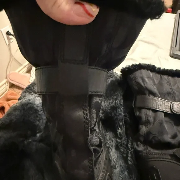 Vintage coach boots sz 8.5 monogram logo black canvas/sherpa  Y2K - NWOT - Picture 11 of 15